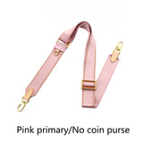 woloong Adjustable Canvas Bag Strap Plus Coin Purse Leather Cowhide Women luxury Replace Bag Strap Webbing Wide Shoulder Strap