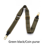 woloong Adjustable Canvas Bag Strap Plus Coin Purse Leather Cowhide Women luxury Replace Bag Strap Webbing Wide Shoulder Strap