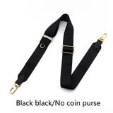 woloong Adjustable Canvas Bag Strap Plus Coin Purse Leather Cowhide Women luxury Replace Bag Strap Webbing Wide Shoulder Strap