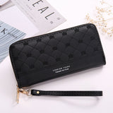 woloong Fashion Wallets Zipper Coin Purse Lady Long Short Purses Handbags Women Clutch Cards Holder PU Leather Moneybag Billfold Wallet