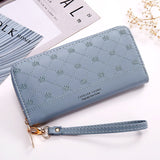 woloong Fashion Wallets Zipper Coin Purse Lady Long Short Purses Handbags Women Clutch Cards Holder PU Leather Moneybag Billfold Wallet