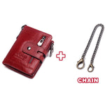 New Small Wallet Men Crazy Horse Wallets Coin Purse Quality Short Male Money Bag Rifd Cow Leather Card Wallet Cartera