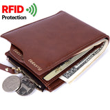 Wallet RFID Theft Protect Coin Bag Zipper Purse Wallets for Men with Zippers  Magic Wallet Luxury men's Purses And Wallets