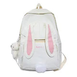 EST Cute Rabbit Girl School Backpack Female Large Capacity Kawaii Back Pack Mochila Pink Women Bagpack Nylon Cartoon Schoolbag 220323