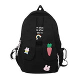 New Kawaii Long Rabbit Ear Backpack Bag Girl Female Cartoon Anmie Bunny Ear Bagpack Women Teen Schoolbag College Bookbag Mochila Y1105