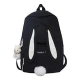 EST Cute Rabbit Girl School Backpack Female Large Capacity Kawaii Back Pack Mochila Pink Women Bagpack Nylon Cartoon Schoolbag 220323