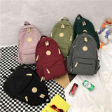 Waterproof Nylon Women's Backpack Female Travel Bag Backpacks Schoolbag for Teenage Girls Multi-pocket Bookbag Ladies Satchel Y1105