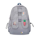 New Kawaii Long Rabbit Ear Backpack Bag Girl Female Cartoon Anmie Bunny Ear Bagpack Women Teen Schoolbag College Bookbag Mochila Y1105