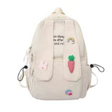 New Kawaii Long Rabbit Ear Backpack Bag Girl Female Cartoon Anmie Bunny Ear Bagpack Women Teen Schoolbag College Bookbag Mochila Y1105