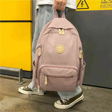 Waterproof Nylon Women's Backpack Female Travel Bag Backpacks Schoolbag for Teenage Girls Multi-pocket Bookbag Ladies Satchel Y1105