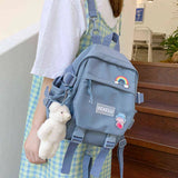 Small women's backpack Fashionable multifunctional casual shoulder bag Cute girly backpack Schoolgirl mini schoolbag Mochila Y1105