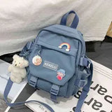 Small women's backpack Fashionable multifunctional casual shoulder bag Cute girly backpack Schoolgirl mini schoolbag Mochila Y1105