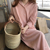 S-2XL Summer Shirt Dress Pink Evening Vintage Dress Party Oversize Long Cotton Beach Women Dresses Loose Robe Vestido Pure