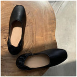 woloong Fashion Women Flat Shoes Autumn Outdoor Slip On Loafer Shoes High Quality Soft Leather Boat Shoes For Office Ladies
