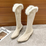 Winter Fashion Soft Warm Comfort Flat Fur Slipper Brand Designer Slip On Loafers Mules Flip Flops Casual Ytmtloy Indoor