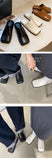 woloong Spring Women Mules Shoes Fashion Brand Square Toe Flat Ladies Slipper Slip On Luxury Slides Party Womens's Shoes