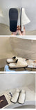 woloong Spring Women Mules Shoes Fashion Brand Square Toe Flat Ladies Slipper Slip On Luxury Slides Party Womens's Shoes