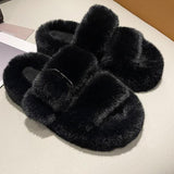 Winter Fashion Soft Warm Comfort Flat Fur Slipper Brand Designer Slip On Loafers Mules Flip Flops Casual Ytmtloy Indoor