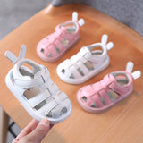 woloong Summer Toddler Infant Shoes Baby Girls Boys Leather Sandals Soft Bottom Non-slip Cartoon Kids Children Casual Beach Sandals