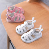 woloong Summer Toddler Infant Shoes Baby Girls Boys Leather Sandals Soft Bottom Non-slip Cartoon Kids Children Casual Beach Sandals