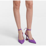 woloong Sequined Crystal Women Pumps Sexy Ankle strap Cross-tied High heels wedding Shoes Fashion Slingbacks Summer Party Prom Shoes