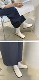 woloong Spring Women Mules Shoes Fashion Brand Square Toe Flat Ladies Slipper Slip On Luxury Slides Party Womens's Shoes