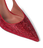 woloong Sequined Crystal Women Pumps Sexy Ankle strap Cross-tied High heels wedding Shoes Fashion Slingbacks Summer Party Prom Shoes