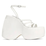 woloong Summer Platform Brand Design Woman Sandals Shoes Wedges High Heeled Comfy Leisure Woman Shoes Sandals