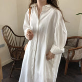 S-2XL Summer Shirt Dress Pink Evening Vintage Dress Party Oversize Long Cotton Beach Women Dresses Loose Robe Vestido Pure