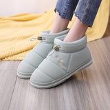 Women Winter Cotton Shoes Couples Snow Boots Keep Warm Outdoor Wear Flat Heels Women's Snkle Boots Non-slip Soft Winter Boot