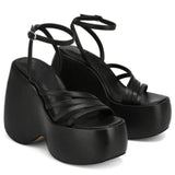 woloong Summer Platform Brand Design Woman Sandals Shoes Wedges High Heeled Comfy Leisure Woman Shoes Sandals