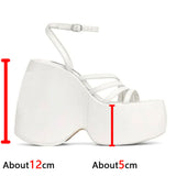 woloong Summer Platform Brand Design Woman Sandals Shoes Wedges High Heeled Comfy Leisure Woman Shoes Sandals
