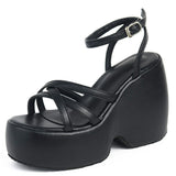 woloong Summer Platform Brand Design Woman Sandals Shoes Wedges High Heeled Comfy Leisure Woman Shoes Sandals