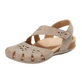 Summer Women Orthopedic Open Toe Sandals Vintage Anti-slip Breathable Leather Casual Female Platform Retro Shoes Sandals