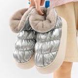 Women's Cotton Shoes Winter Trendy Furry Ankle Boots Non-slip Warm Plush Thick Bottom Platform Chunky Fur Female Snow Boot