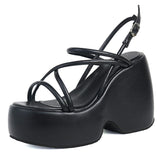 woloong Summer Platform Brand Design Woman Sandals Shoes Wedges High Heeled Comfy Leisure Woman Shoes Sandals