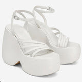 woloong Summer Platform Brand Design Woman Sandals Shoes Wedges High Heeled Comfy Leisure Woman Shoes Sandals