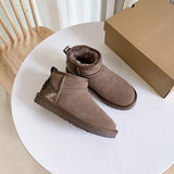 Women Australia Boots Designer Ultra Mini Platform Boot Chestnut Slippers Winter Warm Fur Cow Leather Wool Suede Snow Boots