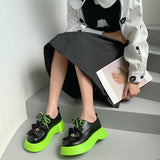 Womens Flowers Round Toe Gothic Punk Platform Wedge Heel Pumps Shoes Creepers Japanese Harajuku Dark