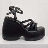 woloong Summer Platform Brand Design Woman Sandals Shoes Wedges High Heeled Comfy Leisure Woman Shoes Sandals