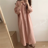 S-2XL Summer Shirt Dress Pink Evening Vintage Dress Party Oversize Long Cotton Beach Women Dresses Loose Robe Vestido Pure