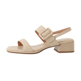 Summer Women Shoes Open Toe Shoes Women Sandals Square Heel Genuine Leather Chunky Heel Med Heel Sandals Heels Cow Leather