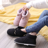 Women Winter Cotton Shoes Couples Snow Boots Keep Warm Outdoor Wear Flat Heels Women's Snkle Boots Non-slip Soft Winter Boot