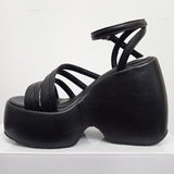 woloong Summer Platform Brand Design Woman Sandals Shoes Wedges High Heeled Comfy Leisure Woman Shoes Sandals