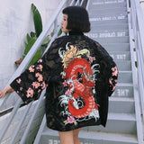 Womens tops and blouses harajuku kawaii shirt Japanese streetwear outfit kimono cardigan female yukata blouse women AZ004