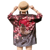 Womens tops and blouses harajuku kawaii shirt Japanese streetwear outfit kimono cardigan female yukata blouse women AZ004