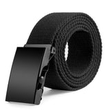 5 Colors 110x3.8cm Canvas Military Web Belt Metal Roller Buckle Mens Womens Causal Cloth Decor Jeans Accessories