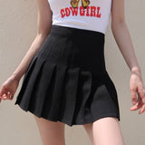 Y2K Harajuku Tartan Women Skirt Sexy Plaid Pleated Skirts Fashion Mini Dance Skirt Side Button High Waist School Skirts Female