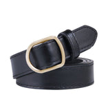 Fashion No-hole Buckle Women Belt Luxury Designer Belts Jeans Decorative Female Dress Thin PU Leather Waist Strap