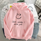 Woloong Walls Merch Women Hoodies Louis Tomlinson Smiley Face Sweatshirt Harajuku Oversized Hoodie Streetwear Clothes Winter Coat